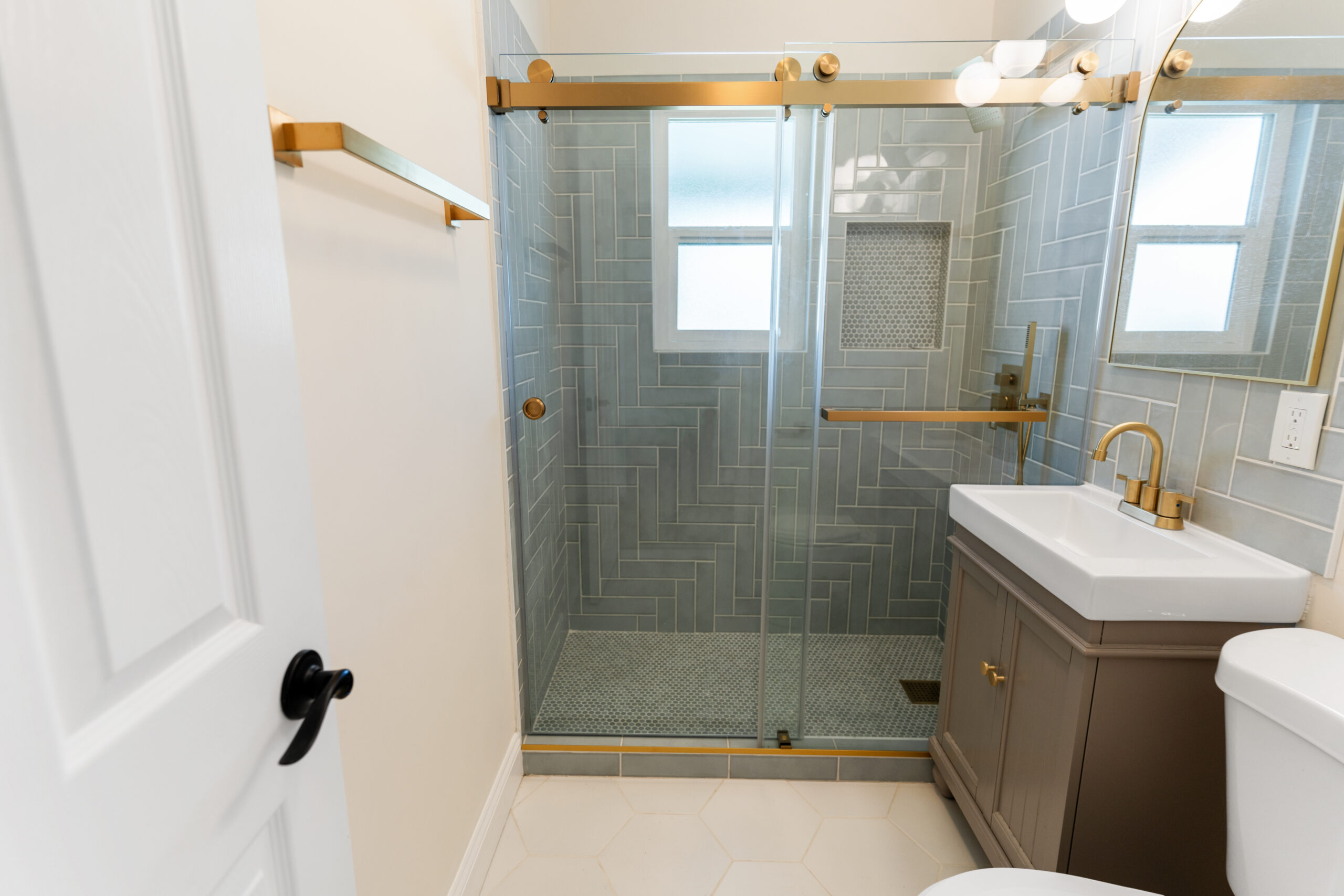 concord ca fixer bathroom remodel by bay design + remodel